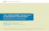 The OBO/NOBO Distinction in Beneficial Ownership · PDF fileThe OBO/NOBO Distinction in Beneficial Ownership: Implications for Shareowner Communications and Voting Prepared by Alan