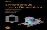 GE Energy Synchronous Hydro Generators · PDF fileSynchronous Hydro Generators Horizontal & Vertical Applications ... Three types of rotor ... The NGR acts to limit generator fault