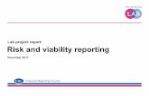 Lab project report: Risk and viability reporting · PDF fileLab project report l Risk and ... investment and planning ... Lab project report l Risk and viability reporting. Lab project