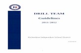 DRILL TEAM Guidelines - RISD - Richardson · PDF fileRISD HIGH SCHOOL DRILL TEAM GUIDELINES _____ 2 TABLE OF CONTENTS ATTENDANCE ... excellence, enhance physical fitness development,