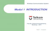 Modul 1 INTRODUCTION - ukeusman's blogukeusman.staff.telkomuniversity.ac.id/files/2015/03/Modul-1... · Antennas (Diversitas dan MIMO) 20. Model Sistem SISO, SIMO, MISO, MIMO 14 21.