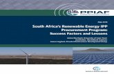 South Africa’s Renewable Energy IPP Procurement · PDF fileSouth Africa’s Renewable Energy IPP Procurement Program: ... totaling US$14 billion has been committed, and these projects