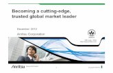 Anritsu Corporation · PDF filebeliefs of Anritsu Corporation ... （FDD-LTE, TDD-LTE ... ZTE, etc.) - EMSs and ODMs (3) Business expansion of device market