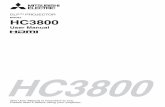 HC3800 - Mitsubishi · PDF fileHC3800. EN- The exclamation point within an equilateral triangle is intended to alert the user to the ... Trade name: MITSUBISHI ELECTRIC Responsible