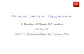 G. Blanchon, M. Dupuis, H. F. Arellano · PDF fileMicroscopic potential with Gogny interaction G. Blanchon, M. Dupuis, H. F. Arellano CEA, DAM, DIF P(ND)2-2, Bruy`eres-le-Chˆatel,