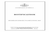 NOTIFICATION - dhsekerala.gov.indhsekerala.gov.in/downloads/circulars/0110141138_Notif.pdf · Scheme Finalization 15 NOTIFICATION (MALAYALAM) 16 - 26 List of Appendices 1. Time Table