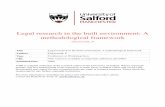Legal research in the built environment: A methodological ...usir.salford.ac.uk/12467/1/legal_research.pdf · Legal research in the built environment: a methodological framework Paul