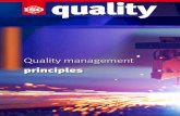 principles - ISO · PDF fileThis document introduces seven quality management principles ... Relationship management ... The primary focus of quality management is to meet customer