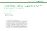 Specifying HV/MV Transformers at Large Sites for an ... · PDF fileSpecifying HV/MV Transformers at Large Sites for an Optimized MV Electrical Network Revision 0 ... 3 Standard IEC