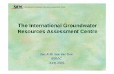 The International Groundwater Resources Assessment · PDF fileInternational Groundwater Resources Assessment Centre Groundwater is an extremely important natural resource A large share