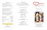 Worship Services March 26, 2017 - oaklawnmethodist.orgoaklawnmethodist.org/oumc/wp-content/uploads/2012/07/Combined... · KFC/YFC hurch Staff Pastor ... Song Leader ..... Leslee Fulkerson