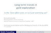 Long term trends in gold exploration - MinEx Consulting Tech Talk - Long term... · MinEx Consulting Strategic advice on mineral economics & exploration Long term trends in gold exploration