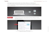 Setting Up Verizon Email on Your iPad, iPhone, or iPod ... · PDF fileNote: If you are a Verizon Yahoo! ... Setting Up Verizon Email On Your iPad, iPhone, or iPod Touch. Tap the Advanced