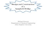 Design and Construction of a Spaghetti Bridge · PDF fileDesign and Construction of a Spaghetti Bridge Michael Karweit Department of Chemical Engineering Johns Hopkins University