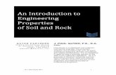 An Introduction to Engineering Properties of Soil and · PDF fileThis discussion considers engineering properties of soil and rock useful in ... placed as fill or backfill depends
