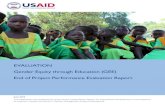 EVALUATION Gender Equity through Education (GEE) End …pdf.usaid.gov/pdf_docs/PDACU197.pdf · GENDER EQUITY THROUGH EDUCATION (GEE) END OF PROJECT . PERFORMANCE EVALUATION REPORT