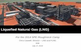 Liquefied Natural Gas (LNG) - Houston Petroleum Engineers · PDF fileLiquefied Natural Gas (LNG) ... –Series or parallel within train ... To FRACTIONATION LLP C 3 HP C 3 MP C 3 LPG