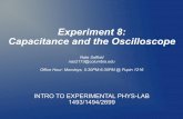 Experiment 8: Capacitance and the Oscilloscopenas2173/Lab8_CapacitanceAndThe... · INTRO TO EXPERIMENTAL PHYS-LAB 1493/1494/2699 Experiment 8: Capacitance and the Oscilloscope Nate