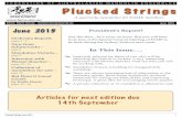 A quarterly newsletter for FAME members · PDF fileFEDERATION OF AUSTRALASIAN MANDOLIN ENSEMBLES Plucked Strings June 2015 1 Plucked Strings!!!!!A quarterly newsletter for FAME members