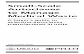 Small-Scale Autoclaves to Manage Medical Wastepdf.usaid.gov/pdf_docs/PNADO504.pdf · 2 Using Autoclaves to Manage Medical Waste association with the government of India. PATH has