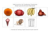 Hetty and the Lion Vocabulary Flashcards Small size and A4 ... · PDF fileCopyright @ Teaching English Games All rights reserved. Copyright @ Teaching English Games All rights reserved.