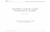 MyPBX U100 & U200 Installation Guide - · PDF fileMyPBX U100 & U200 Installation Guide ... LAN port is for the connection to Local Area Network (LAN). ... please use cross-over cable