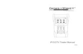 IP/CCTV Tester Manual - · PDF fileIP/CCTV Tester Manual V2.10 . CAMERA WIZARD II TESTS IP CAMERA TESTS IP address scan: Scan IP cameras and network device’s for IP ... 2.3.6 Audio