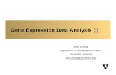 Gene Expression Data Analysis (I ... - Vanderbilt Universitybioinfo.vanderbilt.edu/zhanglab/...geneExpressionDataAnalysis1.pdf · Gene Expression Data Analysis (I) ... combine the