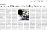 More affordable tests should be introduced in the private ... · PDF filethat good tests like GeneX-pert, Line Probe Assay and liquid culture are very ex-pensive in the private sector.
