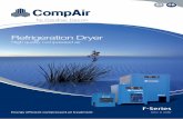 Refrigeration Dryer - CompAir · PDF file01 GB Energy efficient compressed air treatment F-Series 50Hz & 60Hz Refrigeration Dryer High quality compressed air