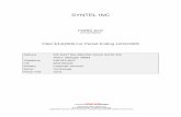 SYNTEL INC -  · PDF fileFORM 10-K SYNTEL INC (Annual Report) Filed 3/14/2006 For Period Ending 12/31/2005 Address 525 EAST BIG BEAVER ROAD SUITE 300 TROY, Michigan 48083