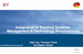 Integration to Existing Systems Management & Technology ... · PDF fileISO 50001 structured like ISO 14001 and ISO 9001 Easy integration into already existing management systems Uniform