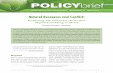 Natural Resources and Conflict - a I · PDF fileNatural Resources and Conflict: Unlocking the economic dimension of peace-building in Africa Sylvester Bongani Maphosa The causal relationship