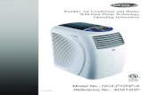 Portable Air Conditioner and Heater With Heat Pump ... · PDF filePortable Air Conditioner and Heater With Heat Pump Technology Operating Instructions Model No.: HCA-P12HP-A Reference