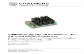 Analysis of the Output Impedance from Switched DC/DC ...publications.lib.chalmers.se/records/fulltext/202530/202530.pdf · Analysis of the Output Impedance from ... Analysis of the