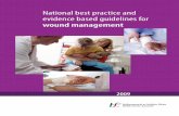 National best practice and evidence based guidelines for ... · PDF fileNational best practice and evidence based guidelines for wound management ... Each health care setting should