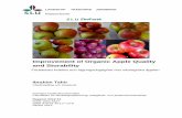 Improvement of Organic Apple Quality and Storability · PDF fileOptimization of CA and ULO storage conditions maintained fruit quality and reduced amount of fungal decay. ... apples,