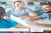 ERP Integration Best Practices to Drive Digital Transformation · PDF fileERP Integration Best Practices to Drive Digital Transformation 2 Oracle Commerce Cloud is a fully featured,