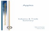Apples - USITC · PDF fileApples are one of the most widely cultivated tree fruits and the third most internationally traded fruit behind only bananas and grapes