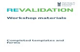 Workshop materials - Northern  · PDF fileWorkshop materials Completed templates and forms. Contents 1. Practice hours log Independent sector - Senior nurse manager 3 2. CPD log