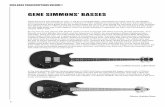 Gene simmons’ Basses - Bassline Publishing | Bass Guitar ... Simmons' Basses.pdf · Kiss Bass TranscripTions Volume 1 4 Gene simmons’ Basses Gene Simmons was exposed to rock ‘n’