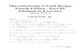 Microelectronic Circuit Design Fourth Edition - Part III ...jaegerblalock.com/MCD4EExerciseSolnsPart3.pdf · ©R. C. Jaeger and T. N. Blalock 09/25/10 1 Microelectronic Circuit Design