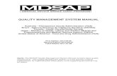 MDSAP Quality Manual - Food and Drug Administration · PDF fileapplication of ISO 9001:2015 in local government. The MDSAP Quality Management System (QMS) provides guidance to: (1)