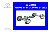 G Class Axles & Propeller Shafts - fourbyfourclub.comfourbyfourclub.com/Manuals/W463249Axels.pdf · 5 Propeller Shaft Maintenance Slip Joints • Every A & B service lubricate •
