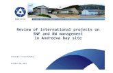 3.4.Review of international projects in Andreeva bay Eng · PDF fileReview of international projects on ... of ooffof Andreeva AndreevaAndreeva bay baybay Division ... 3.4.Review of