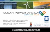 Conduit hydropower opportunities in South Africa (High and ... · PDF fileNotes: * Initial planning, ... Generated electric power: P = ... ECOWATT Micro hydroelectric power plant type