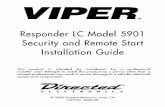 Responder LC Model 5901 Security and Remote Start ... · PDF fileResponder LC Model 5901 Security and Remote Start Installation Guide This product is intended for installation by a