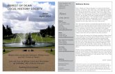 APR 2014 NEWSLETTER for download - Forest of · PDF fileFOREST OF DEAN LOCAL HISTORY SOCIETY April 2014 What is the connection between Witley Court and the Forest of Dean? Join our