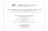 Roundtable on Sustainable Palm Oil - TÜV Rheinland · PDF fileRoundtable on Sustainable Palm Oil Supply Chain Certification Report Report no.: SCCS-ASA3-14001 Assessment against RSPO