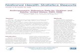 Anthropometric Reference Data for Children and Adults ... · PDF fileAnthropometric Reference Data for Children and Adults: United States, 2003–2006. ... The mid-arm circumference
